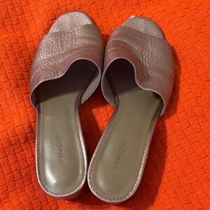 Vince Women's Metallic Karissa Mules size 7.5